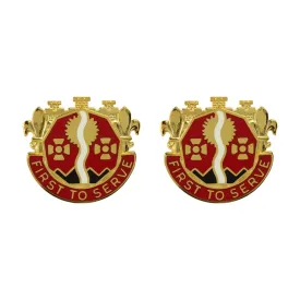 109th Support Group Unit Crest (First to Serve) - Sold in Pairs