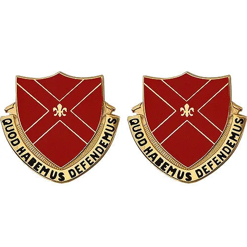 13th ADA (Air Defense Artillery) Group Unit Crest (Quoad Habemus Defendemus) - Sold in Pairs
