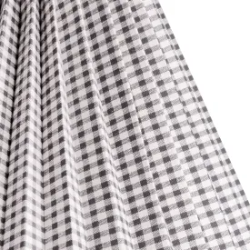 14cm tall tapered folded shade in black and white gingham