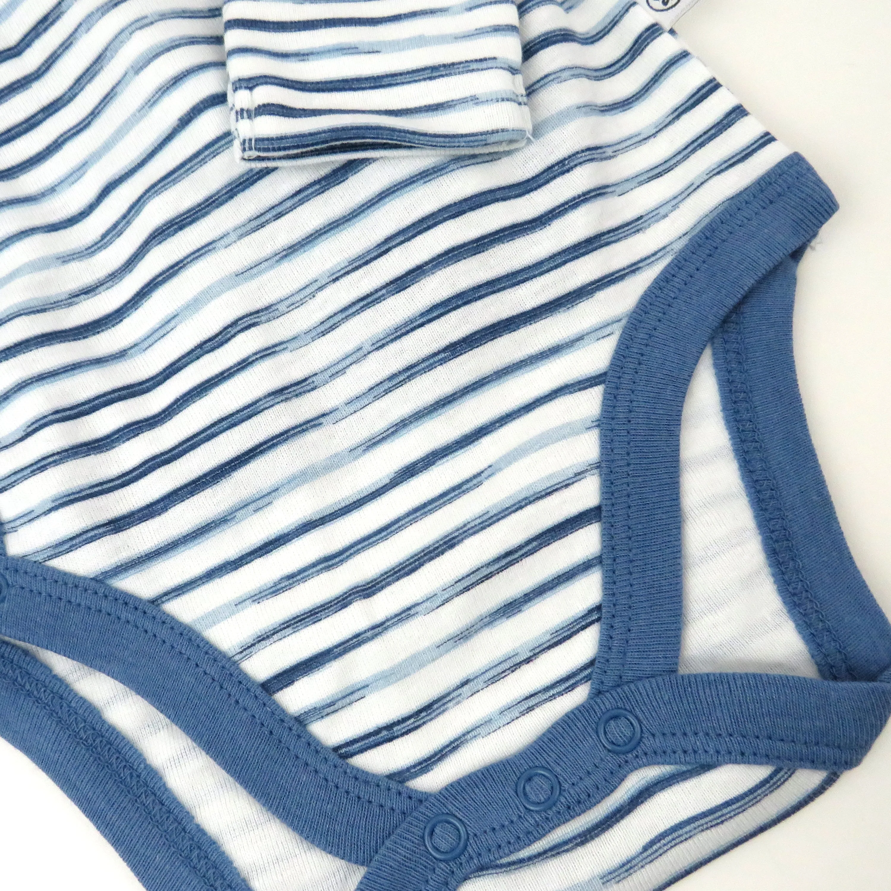 3-Pack Organic Cotton Long Sleeve Side-Snap Bodysuits