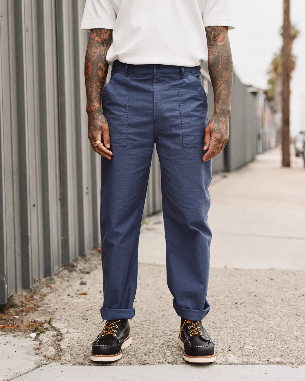 304 Service Sateen Fatigue Pants - Blue