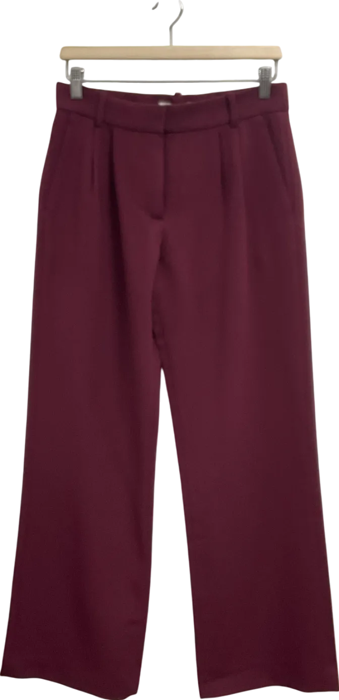 Abercrombie & Fitch Red Long Length Wide Leg Trousers W26