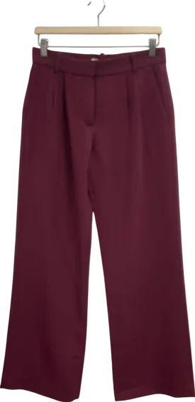 Abercrombie & Fitch Red Long Length Wide Leg Trousers W26