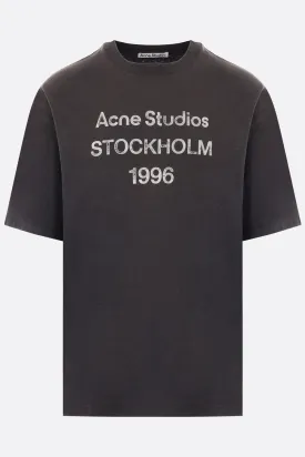 Acne Studios 1996 print cotton and hemp t-shirt