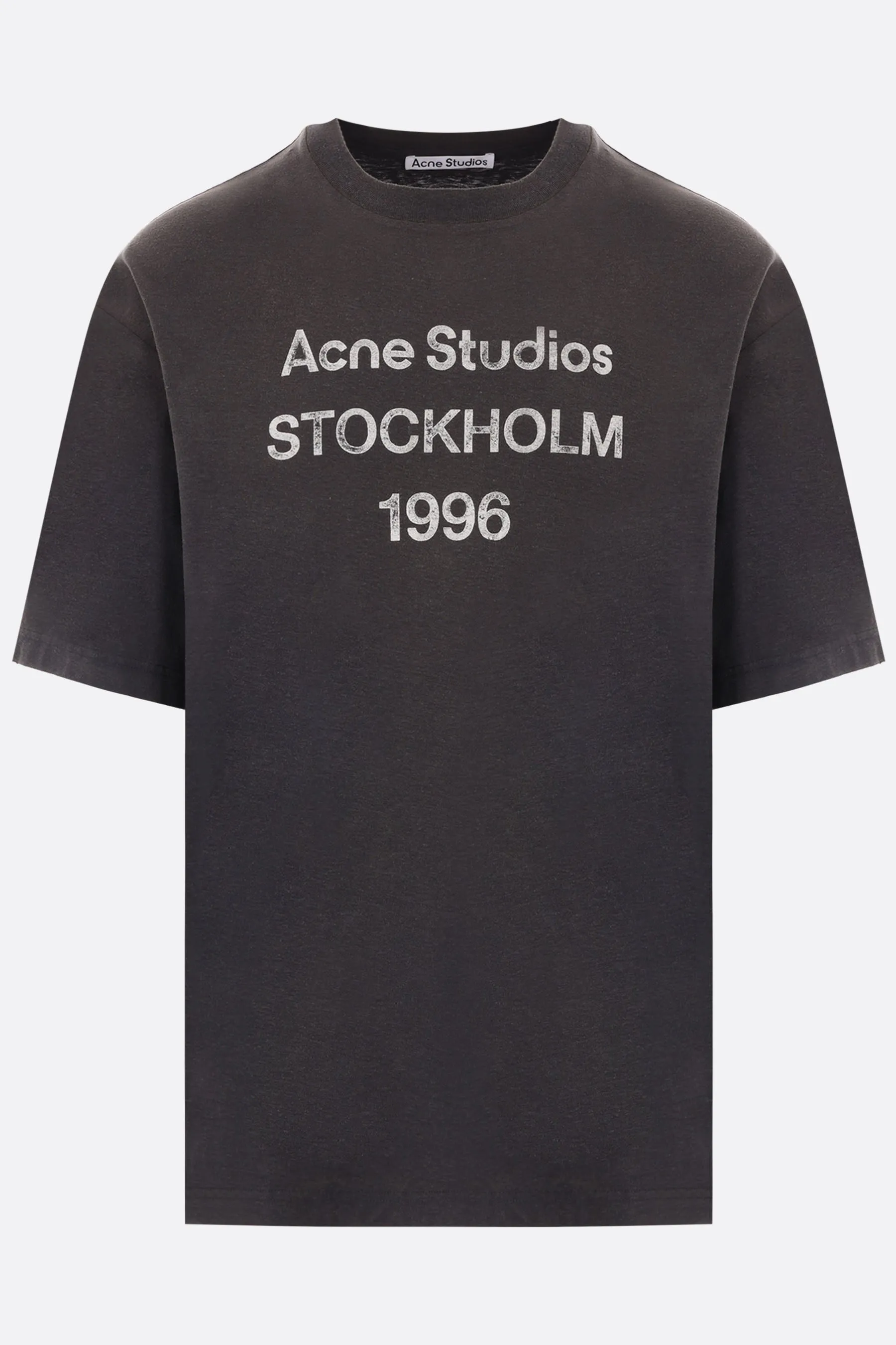 Acne Studios 1996 print cotton and hemp t-shirt