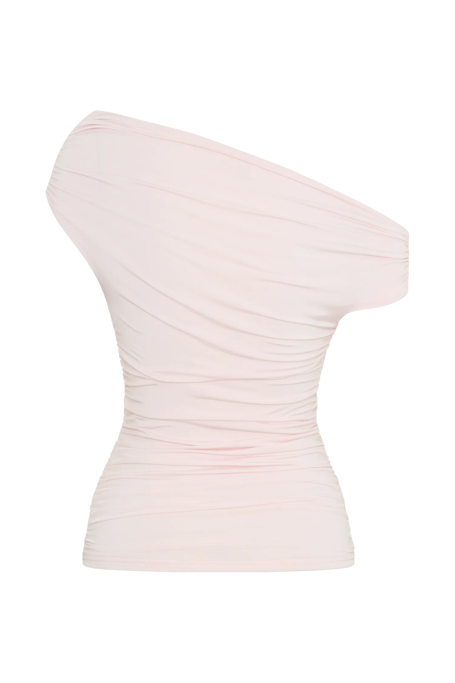 Alayna Slinky Ruched Top - Powder Pink