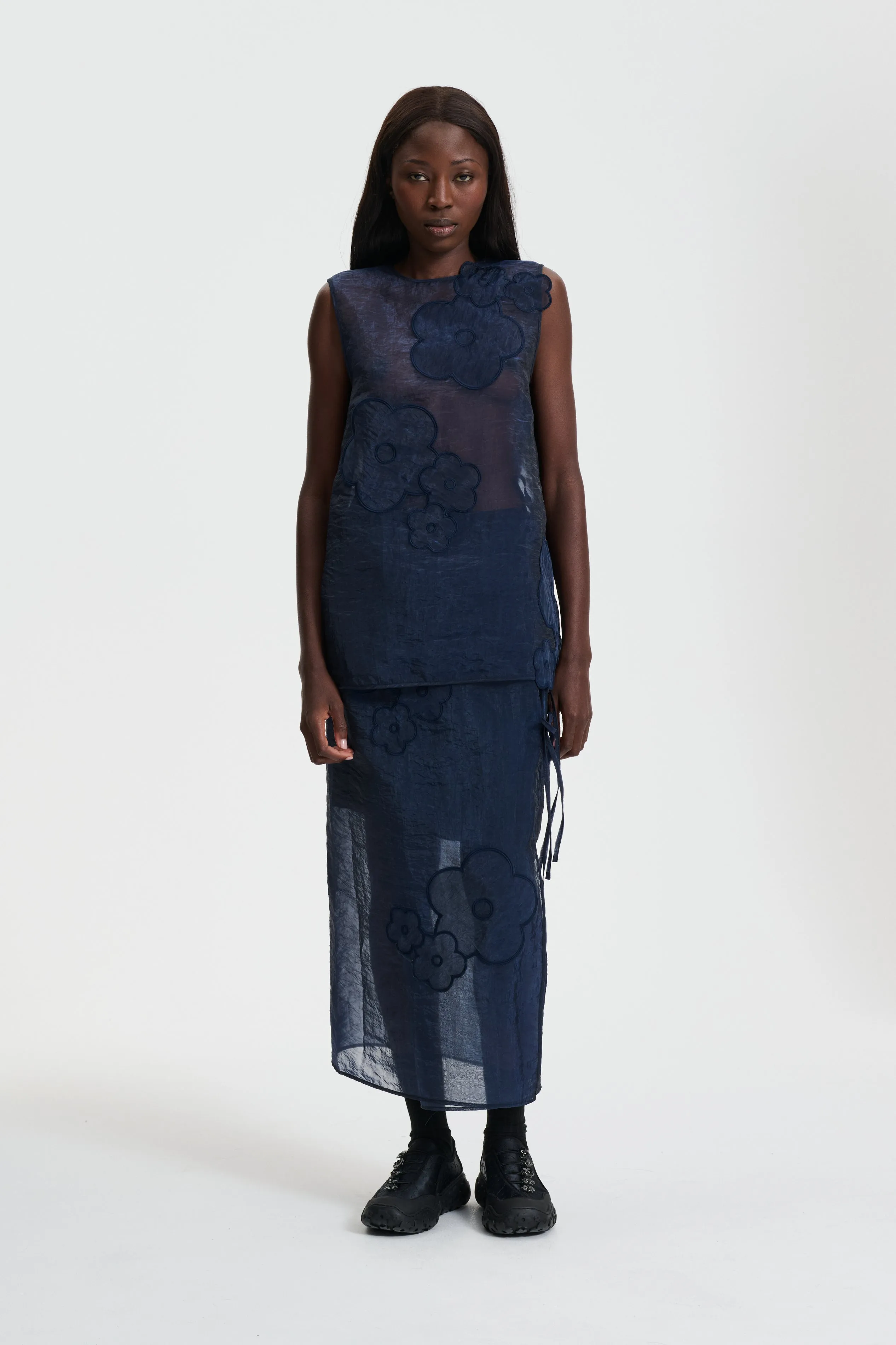 ALBA | TOP LIQUID MYRTIA NAVY