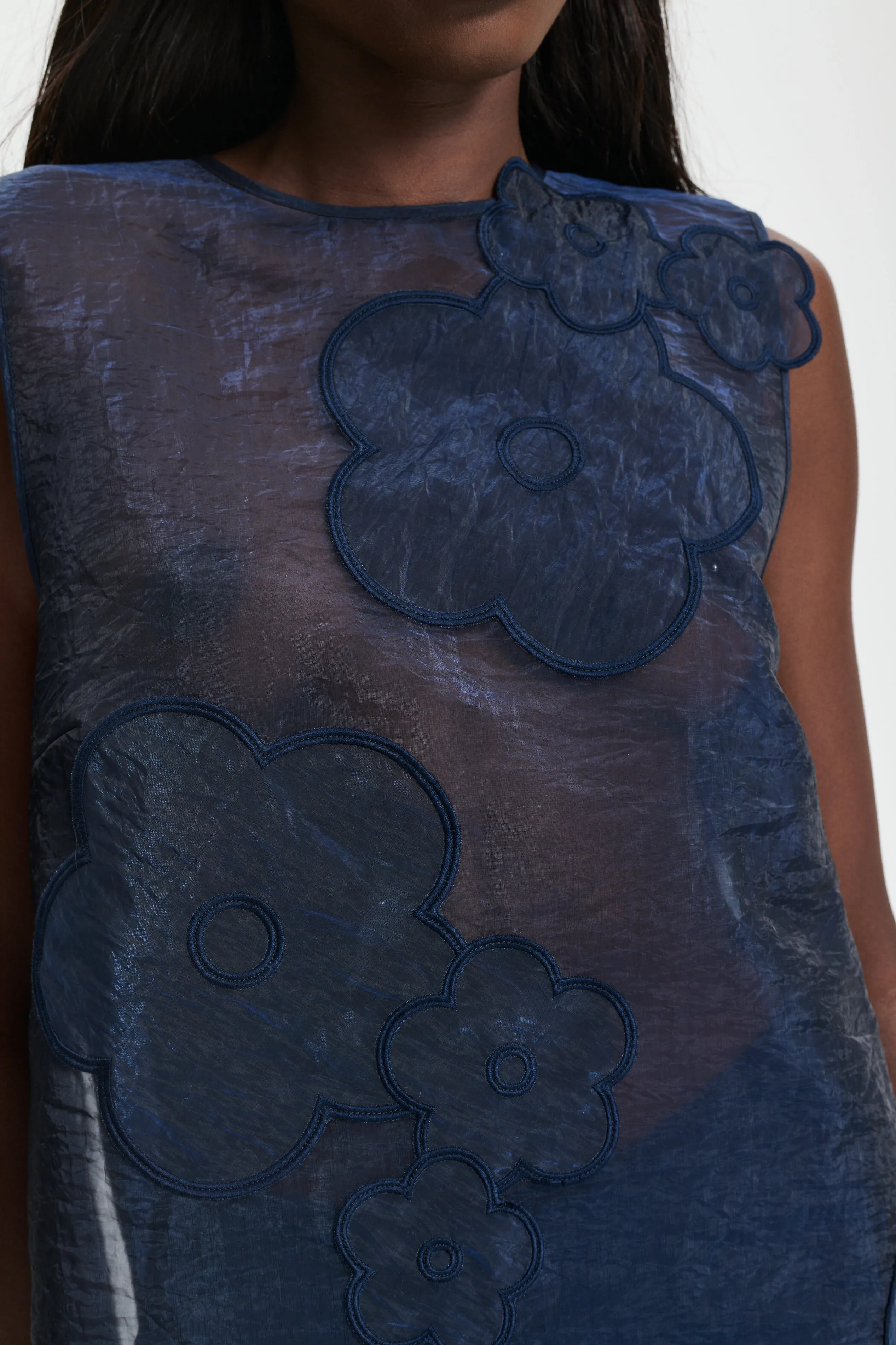 ALBA | TOP LIQUID MYRTIA NAVY