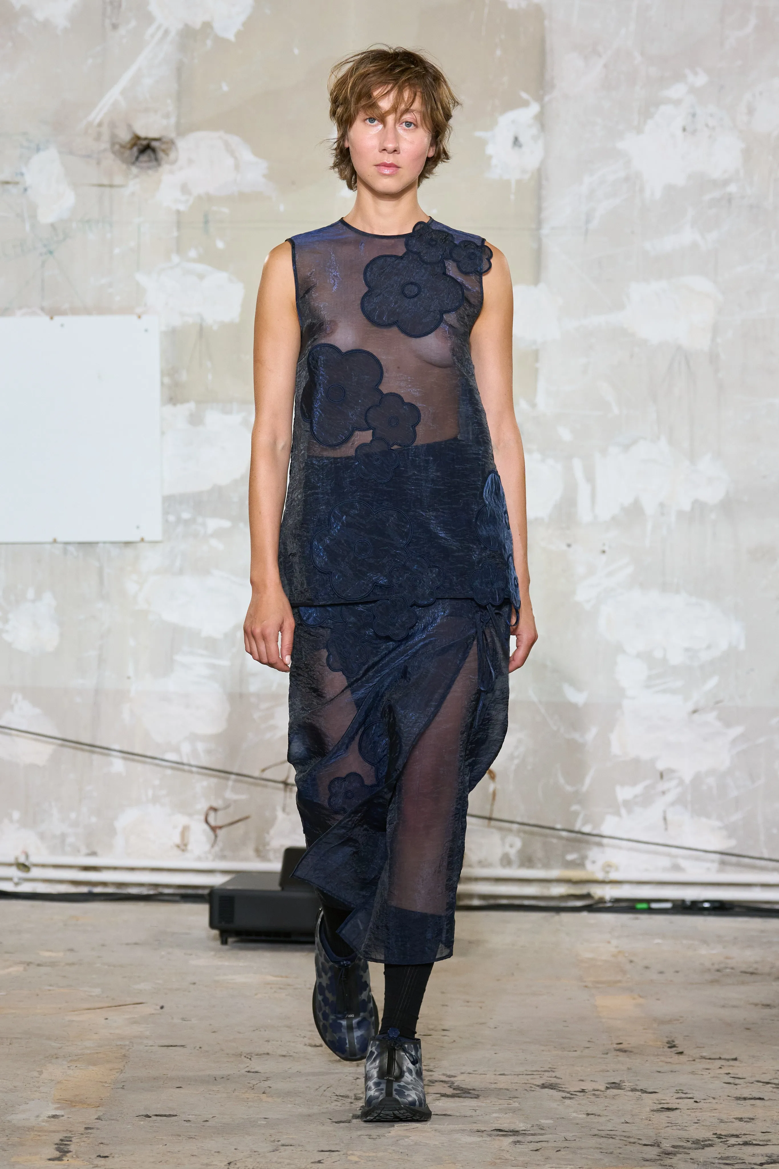 ALBA | TOP LIQUID MYRTIA NAVY