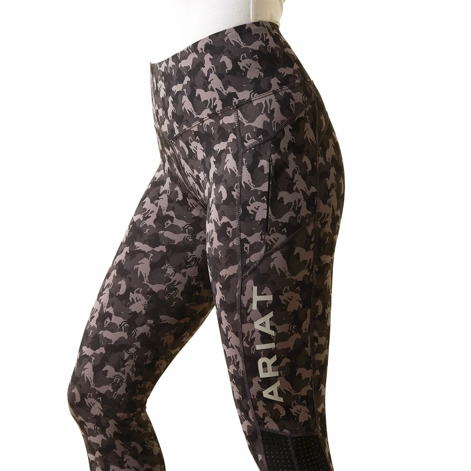 Ariat Eos Full Seat Riding Tight, Camo Horse Print
