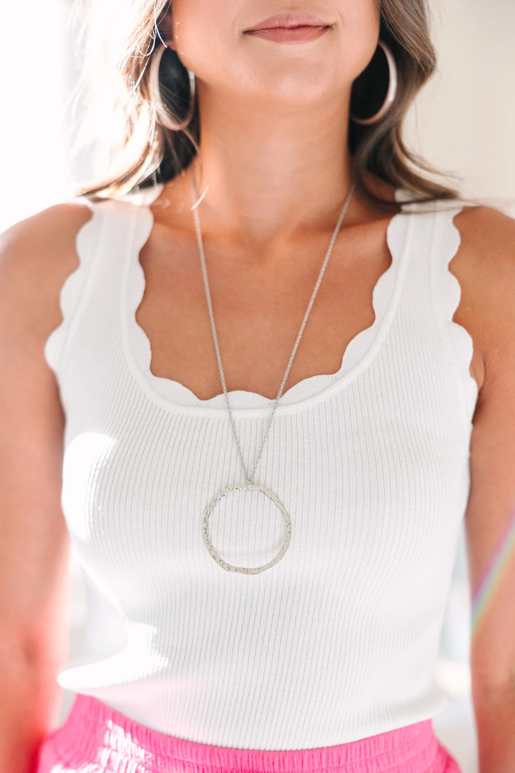 As Always Silver Pendant Necklace