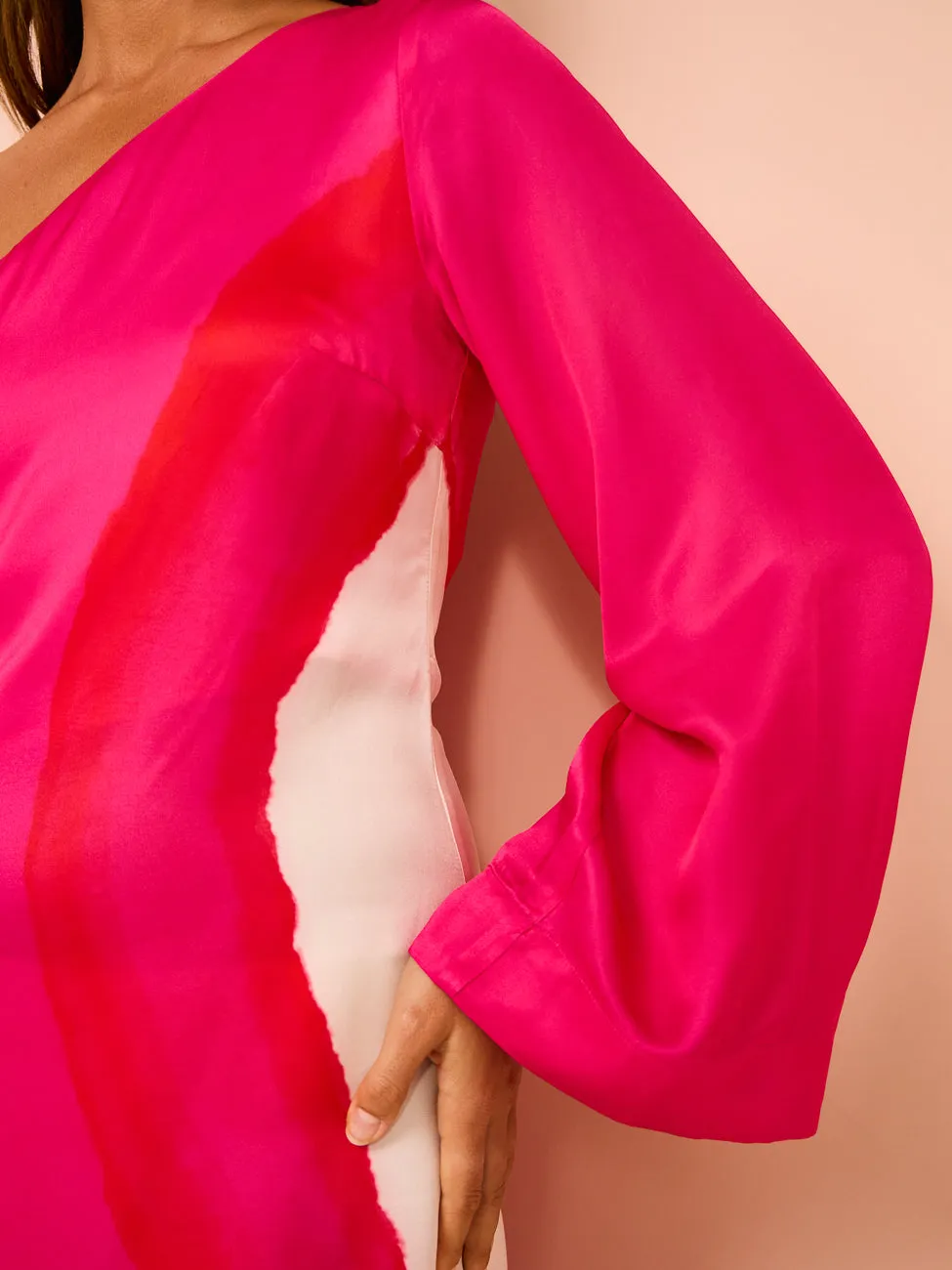 Aston Studio Easton Dress in Bougainvillea
