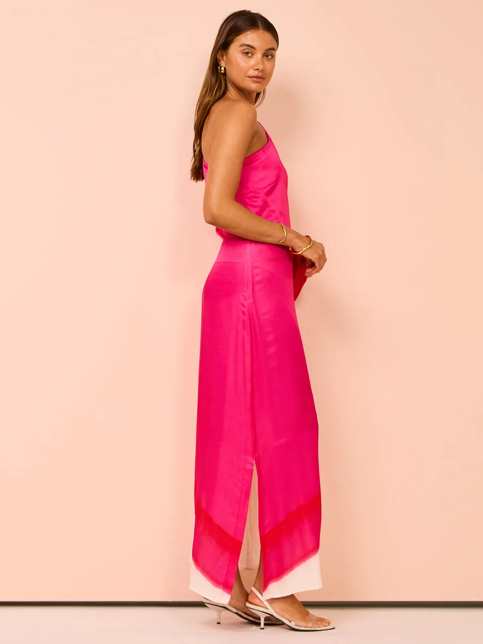 Aston Studio Easton Dress in Bougainvillea