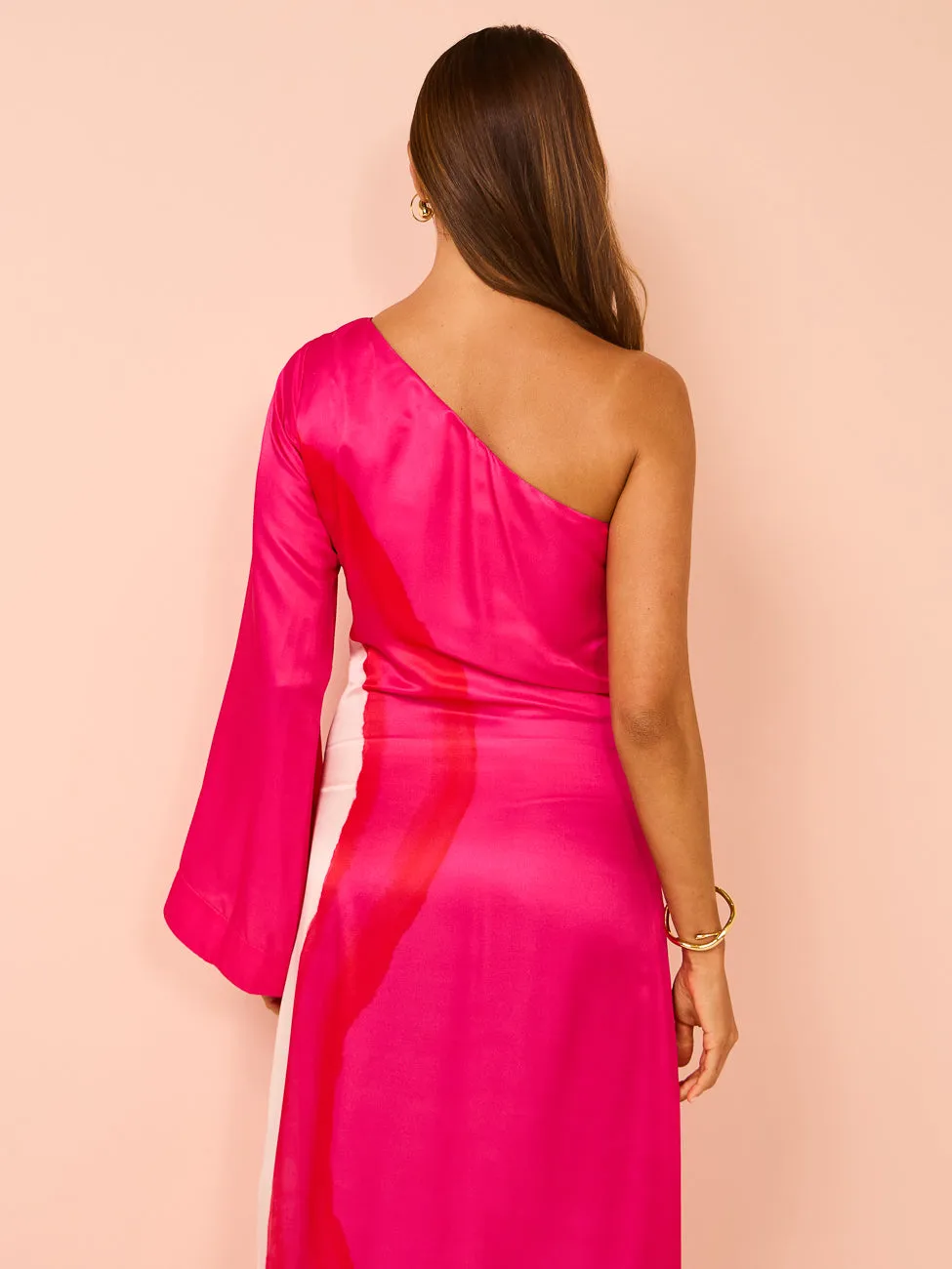 Aston Studio Easton Dress in Bougainvillea