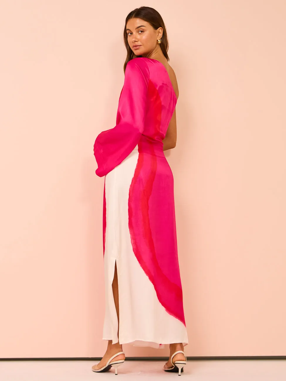 Aston Studio Easton Dress in Bougainvillea