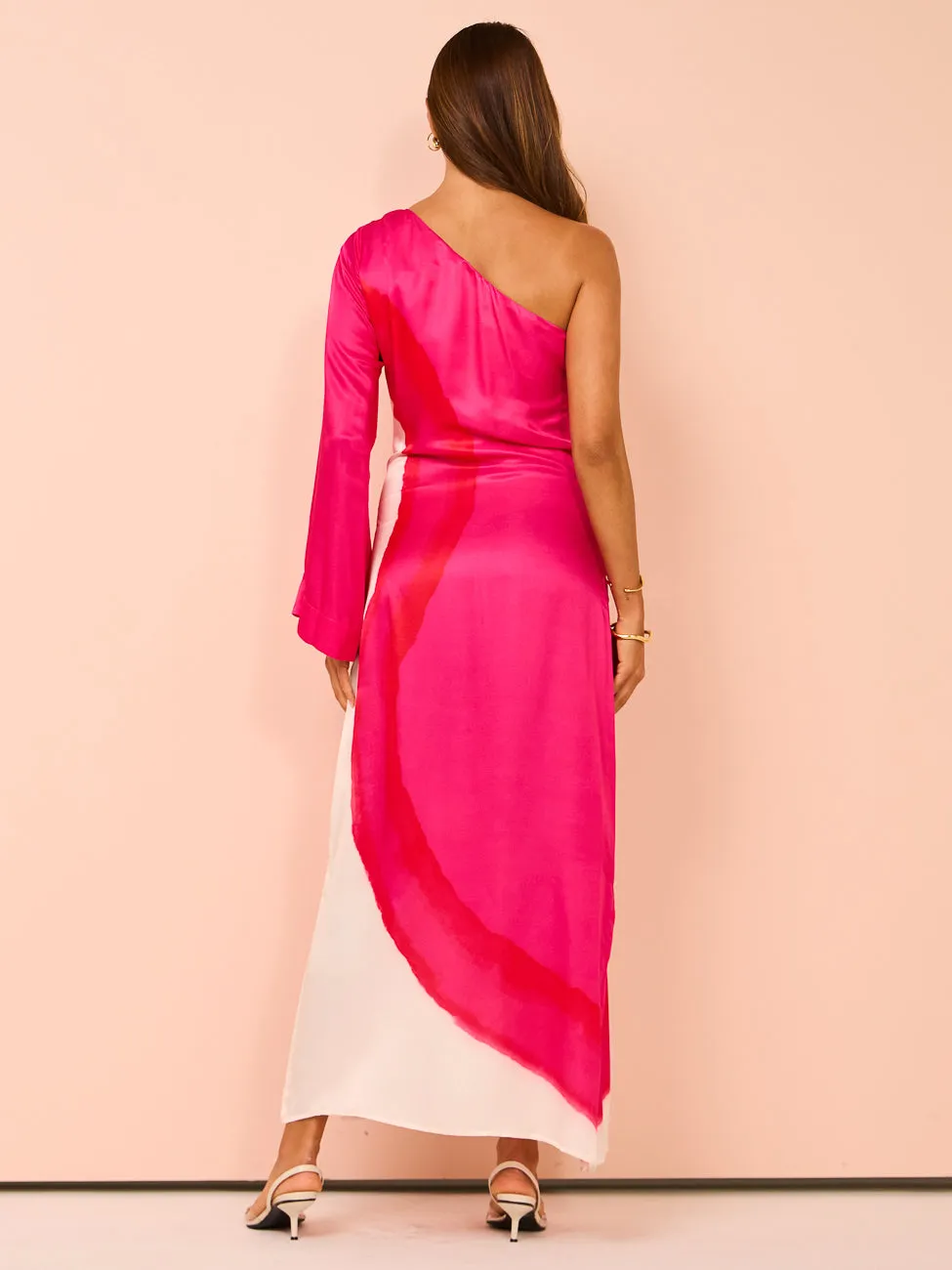 Aston Studio Easton Dress in Bougainvillea