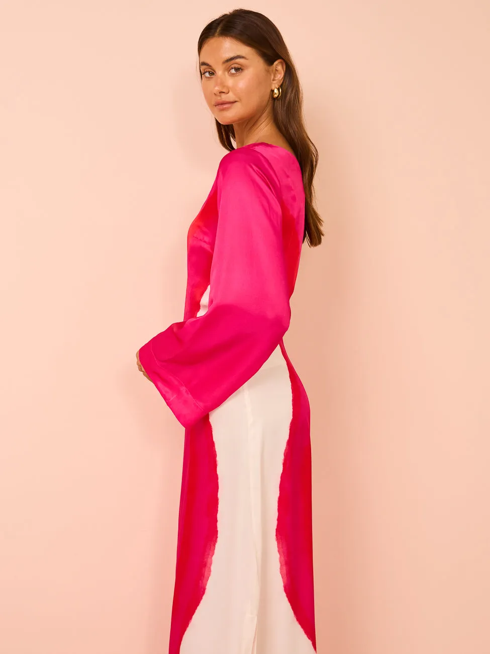 Aston Studio Easton Dress in Bougainvillea