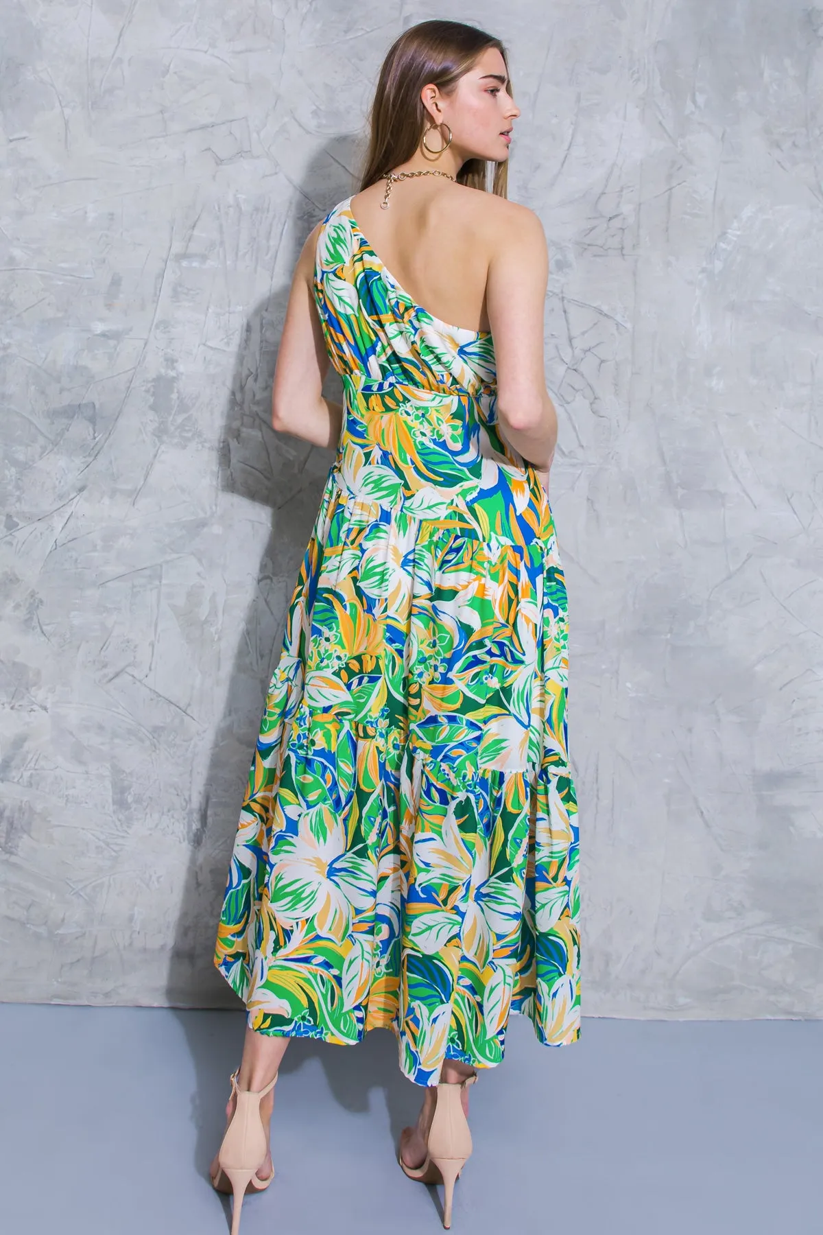AT THE WISHING WELL WOVEN MIDI DRESS