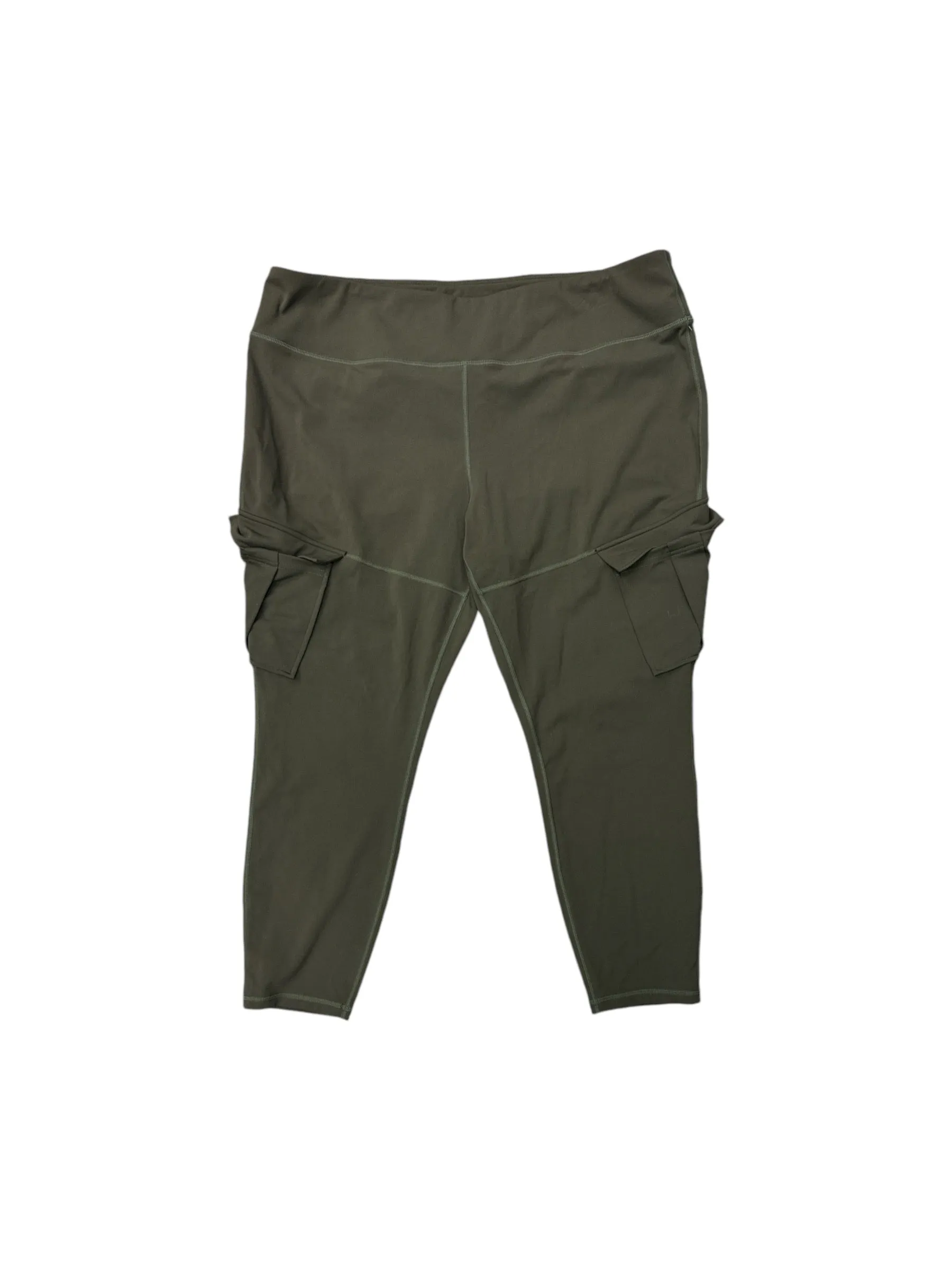 Athletic Leggings By Cmc In Green, Size: 2x