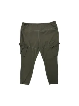 Athletic Leggings By Cmc In Green, Size: 2x
