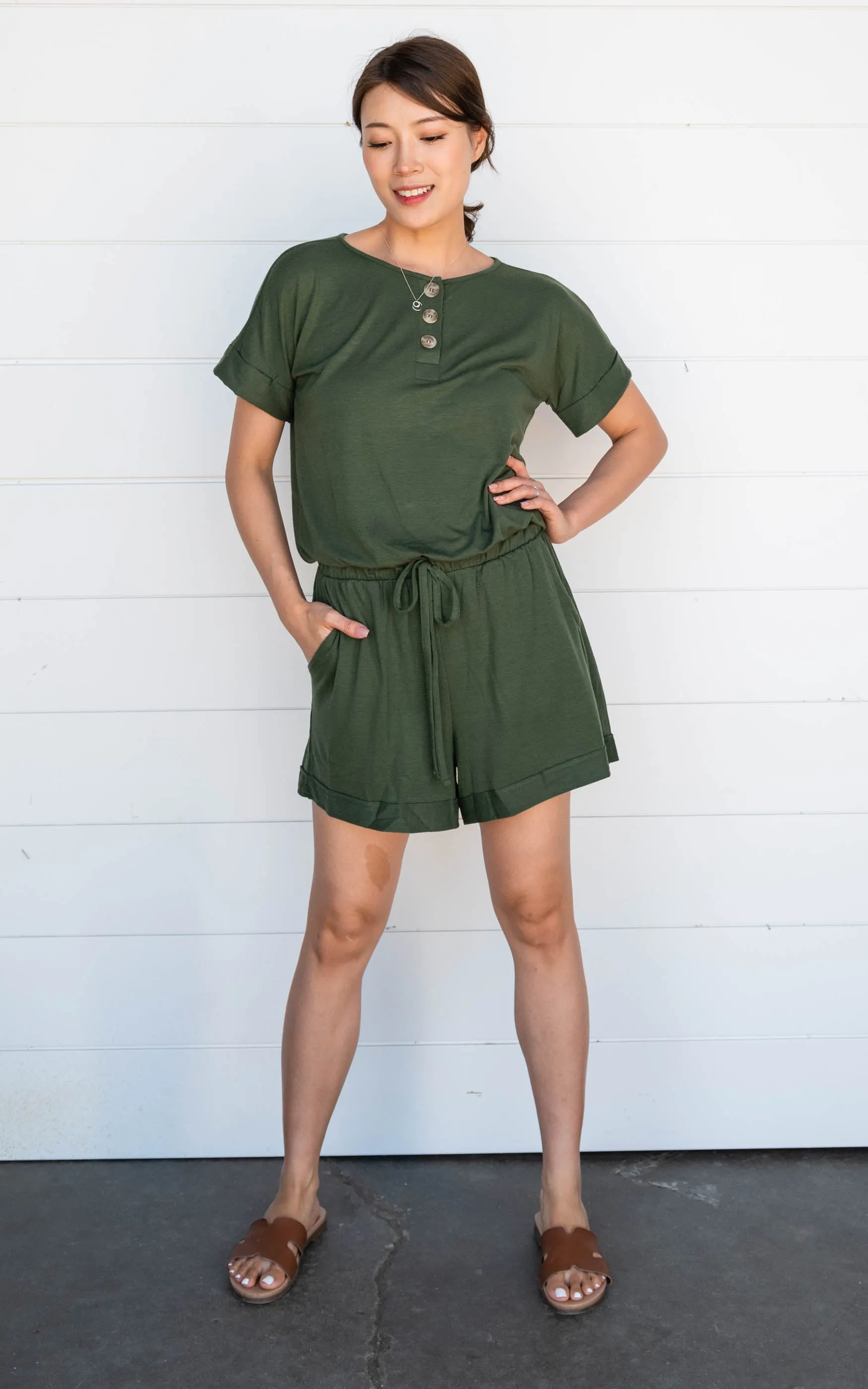 Ava Short Sleeve Romper - Final Sale*