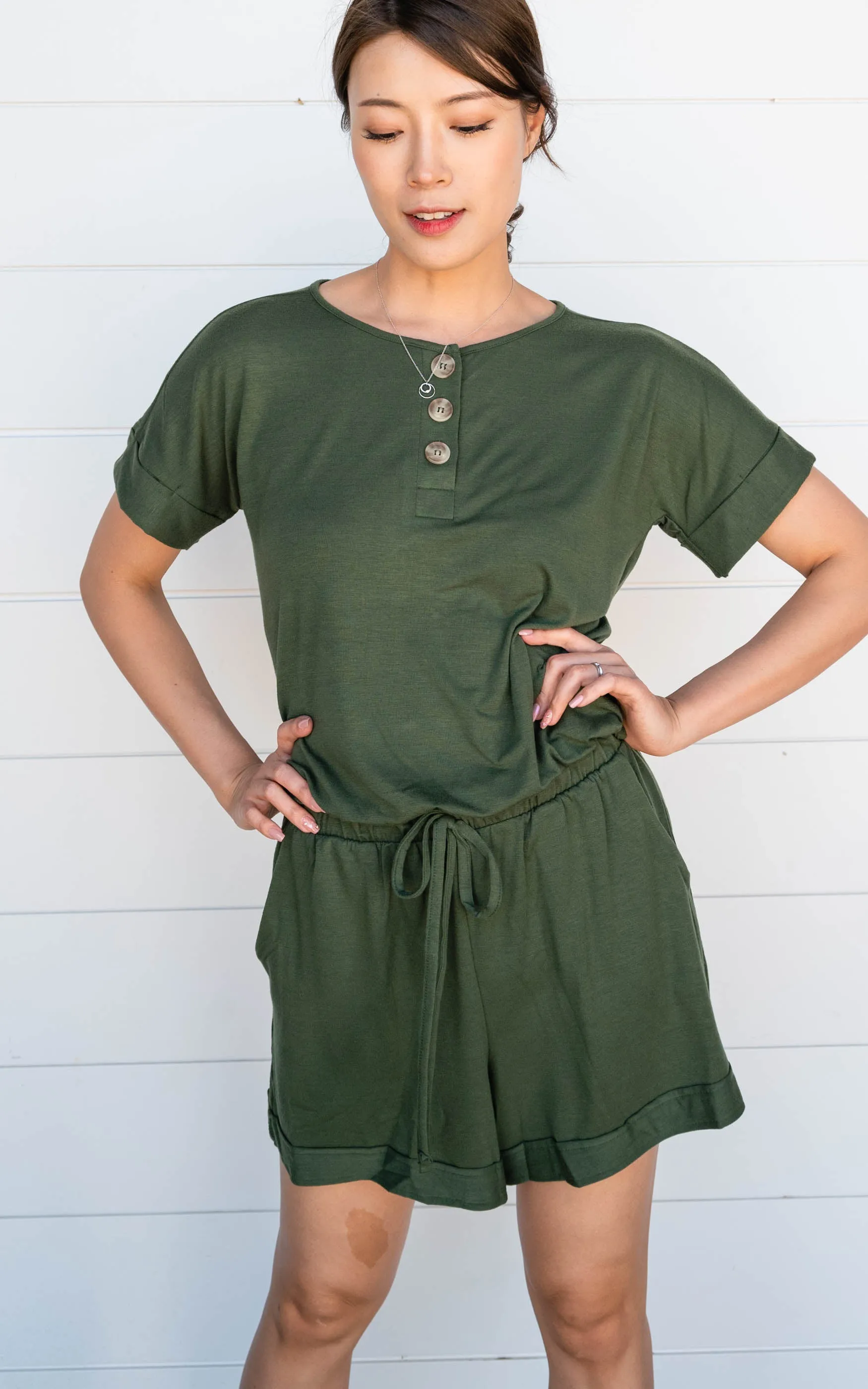 Ava Short Sleeve Romper - Final Sale*