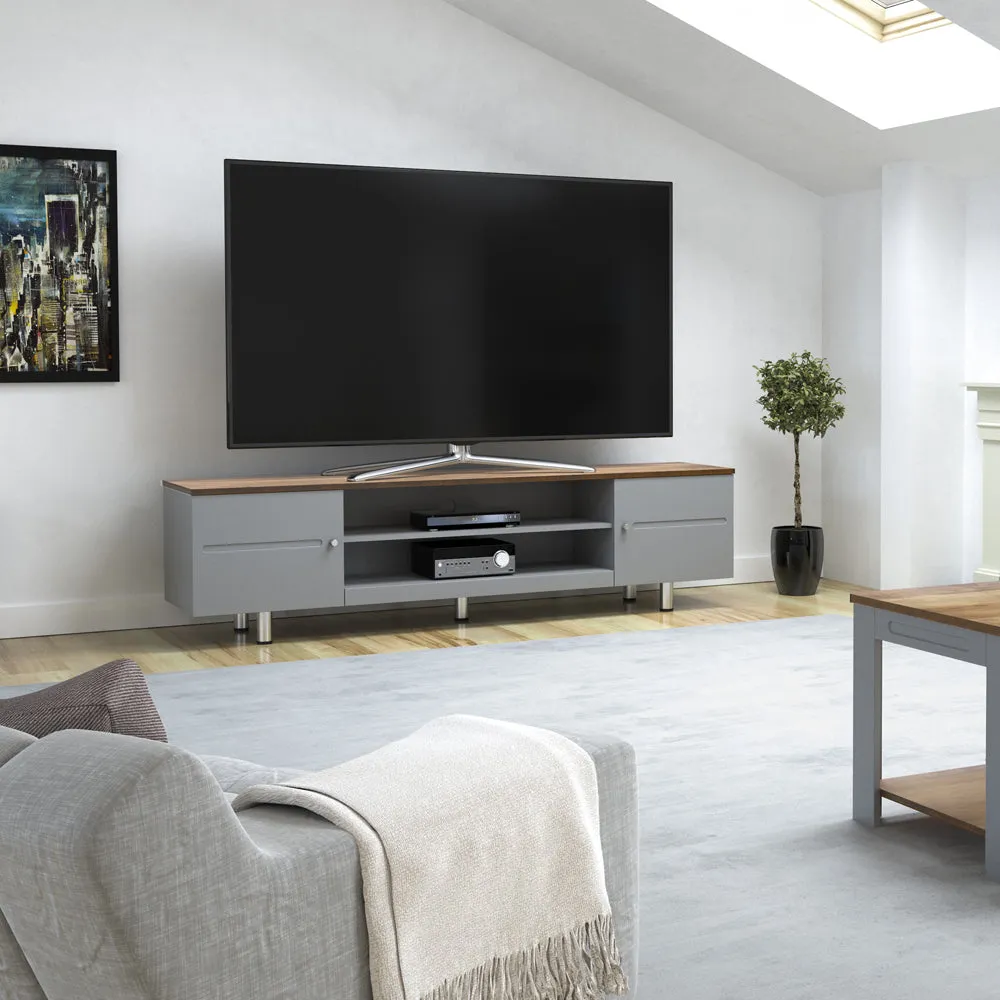 AVF  Whitesands 1.9M TV Stand - Satin Grey | FS1900WSSG
