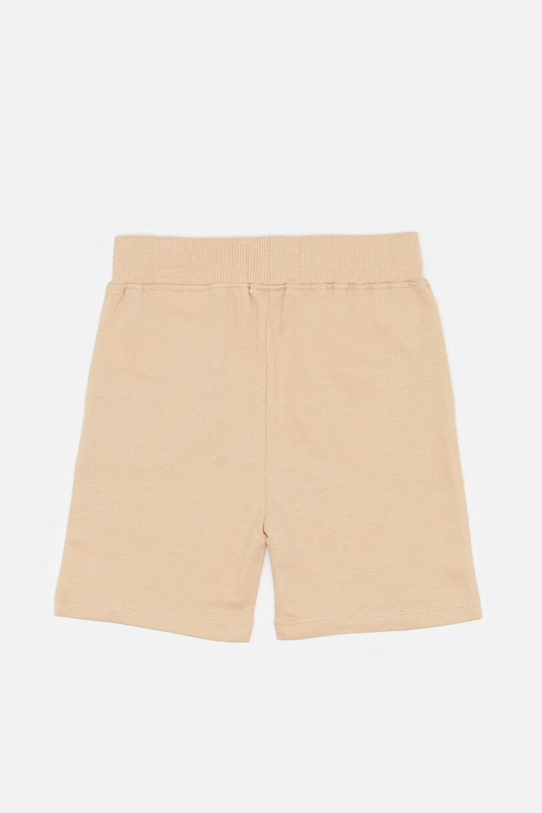 Baby Boys Beige Dino Active Shorts