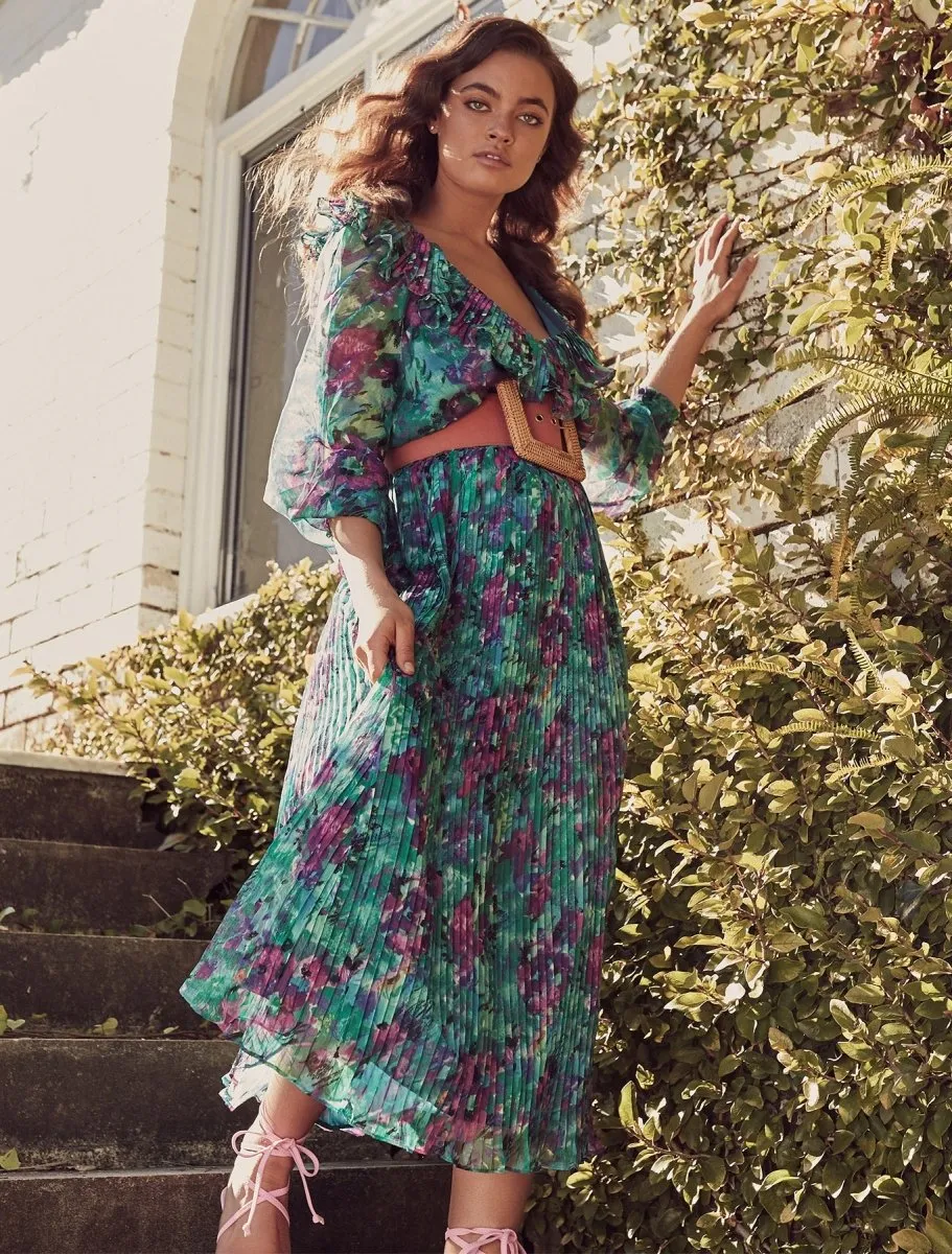 BARCELONA NIGHTS MIDI DRESS