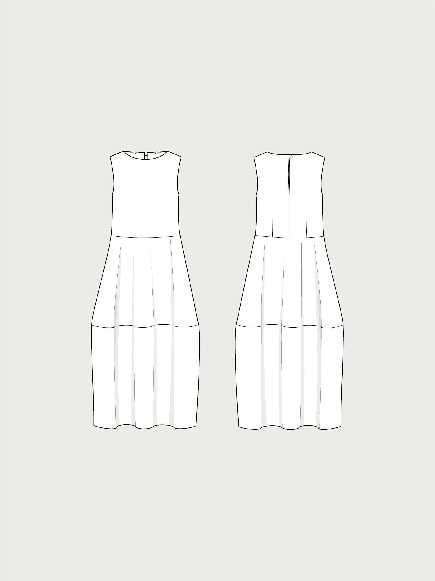 BARREL DRESS PATTERN