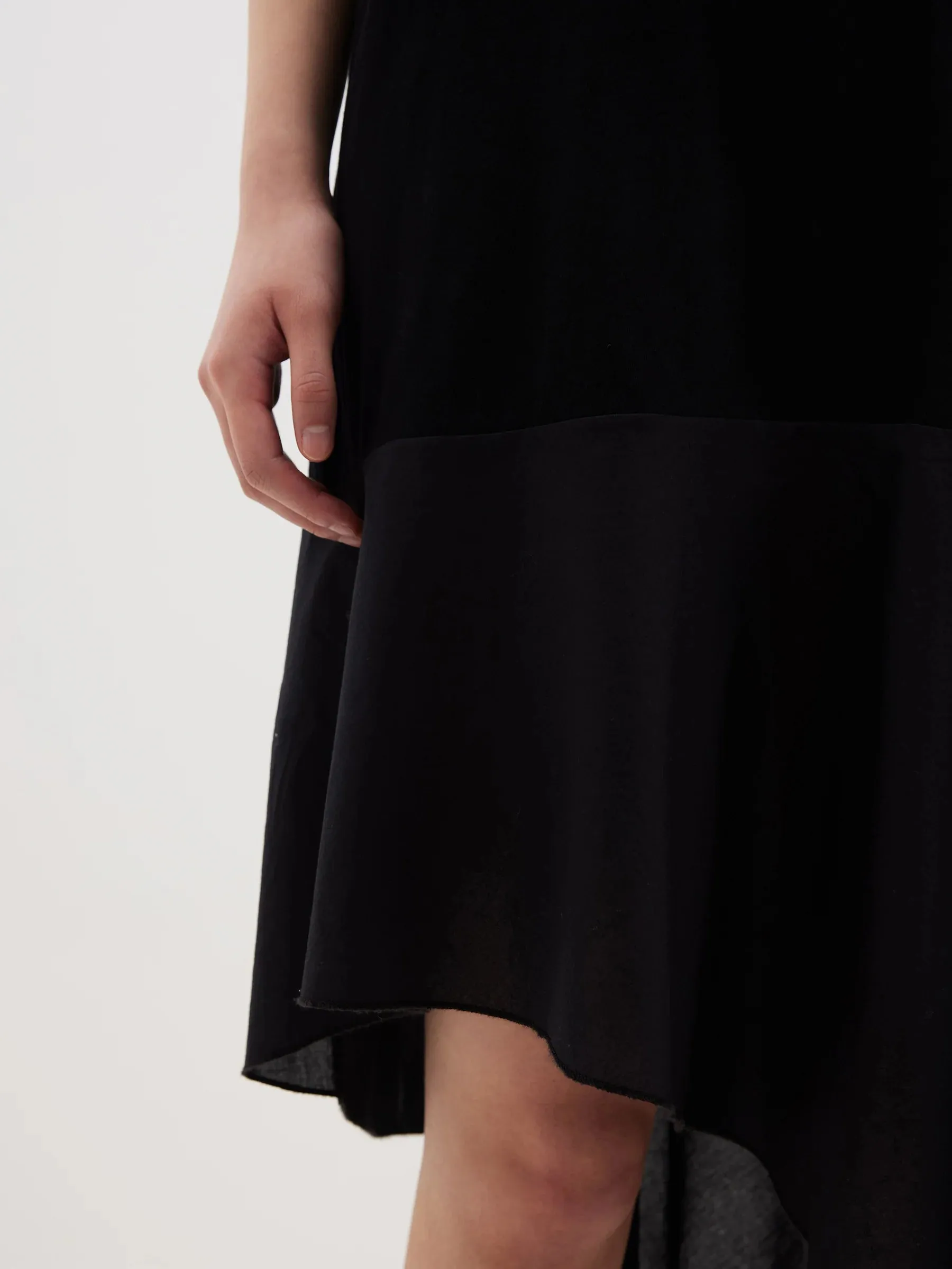 Bassike Contrast T.Shirt Dress - Black