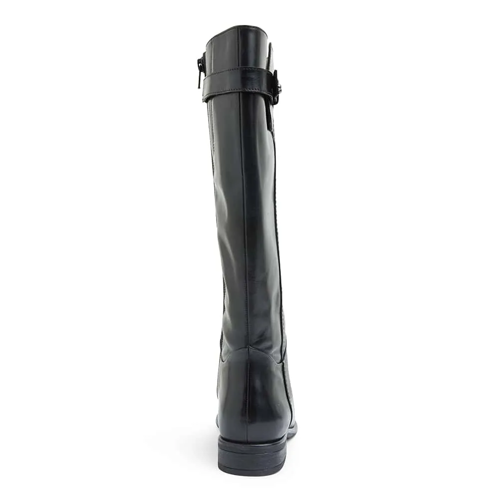 Baxter Boot in Black Leather