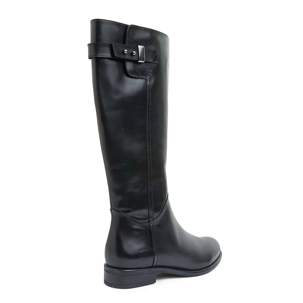 Baxter Boot in Black Leather