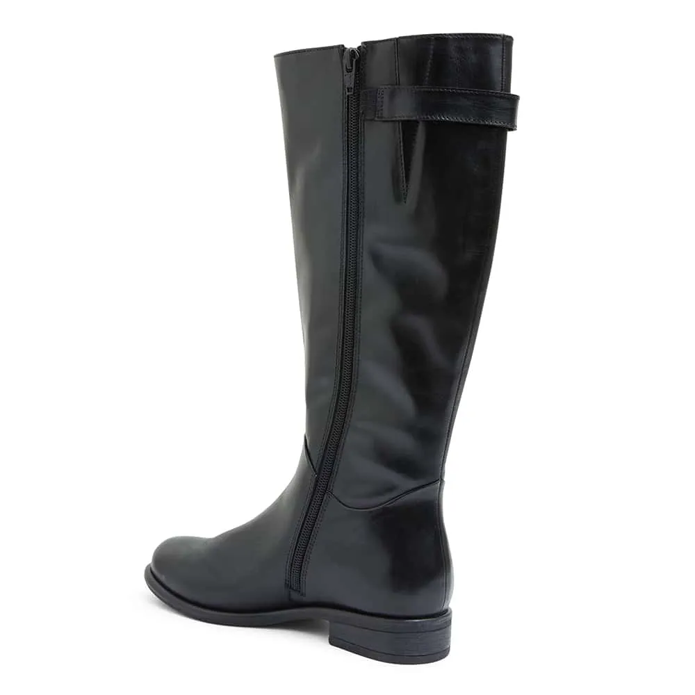 Baxter Boot in Black Leather