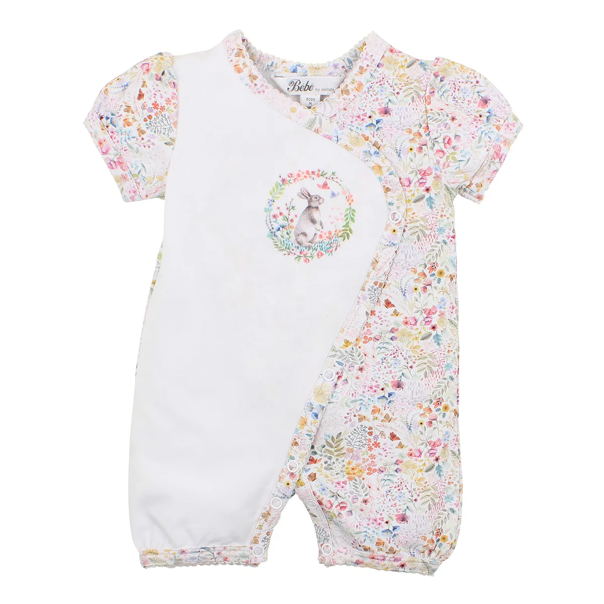 Bebe Lily S/S Isla Romper (Size PREM-0)