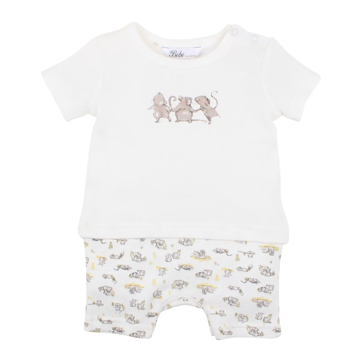 Bebe Unisex Romper in Mice Print