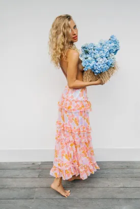 Berenice Layered Dress /Skirt in Floral print (2 in 1)