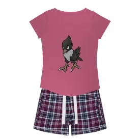 BiChip Women's Sleepy Tee and Flannel Short