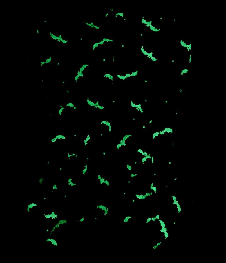 Glow-in-the-Dark Black Bat Print Mia Romper