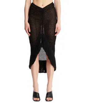 Black Crochet Skirt