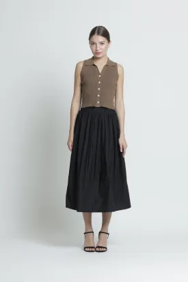 Black Pleated Skirt