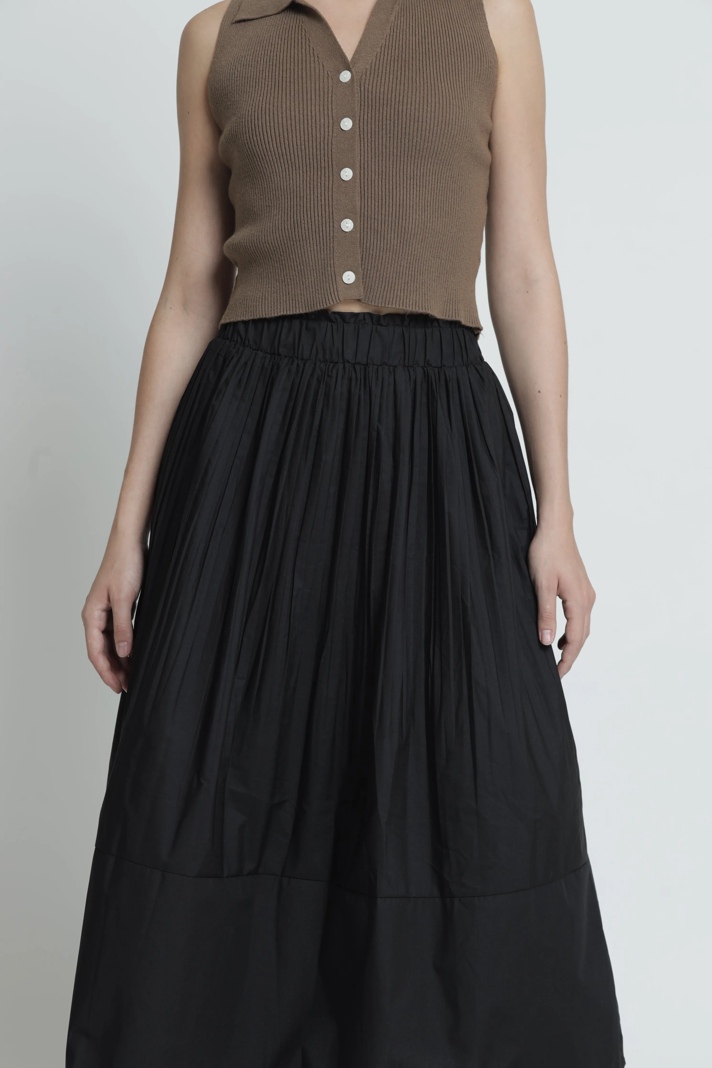 Black Pleated Skirt