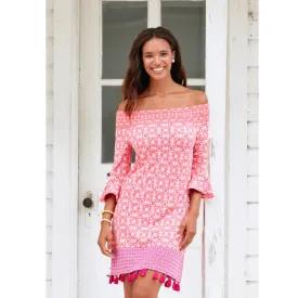 Cabana Life Coverluxe Smocked Dress 706-CG23 - Coral Gables Coral