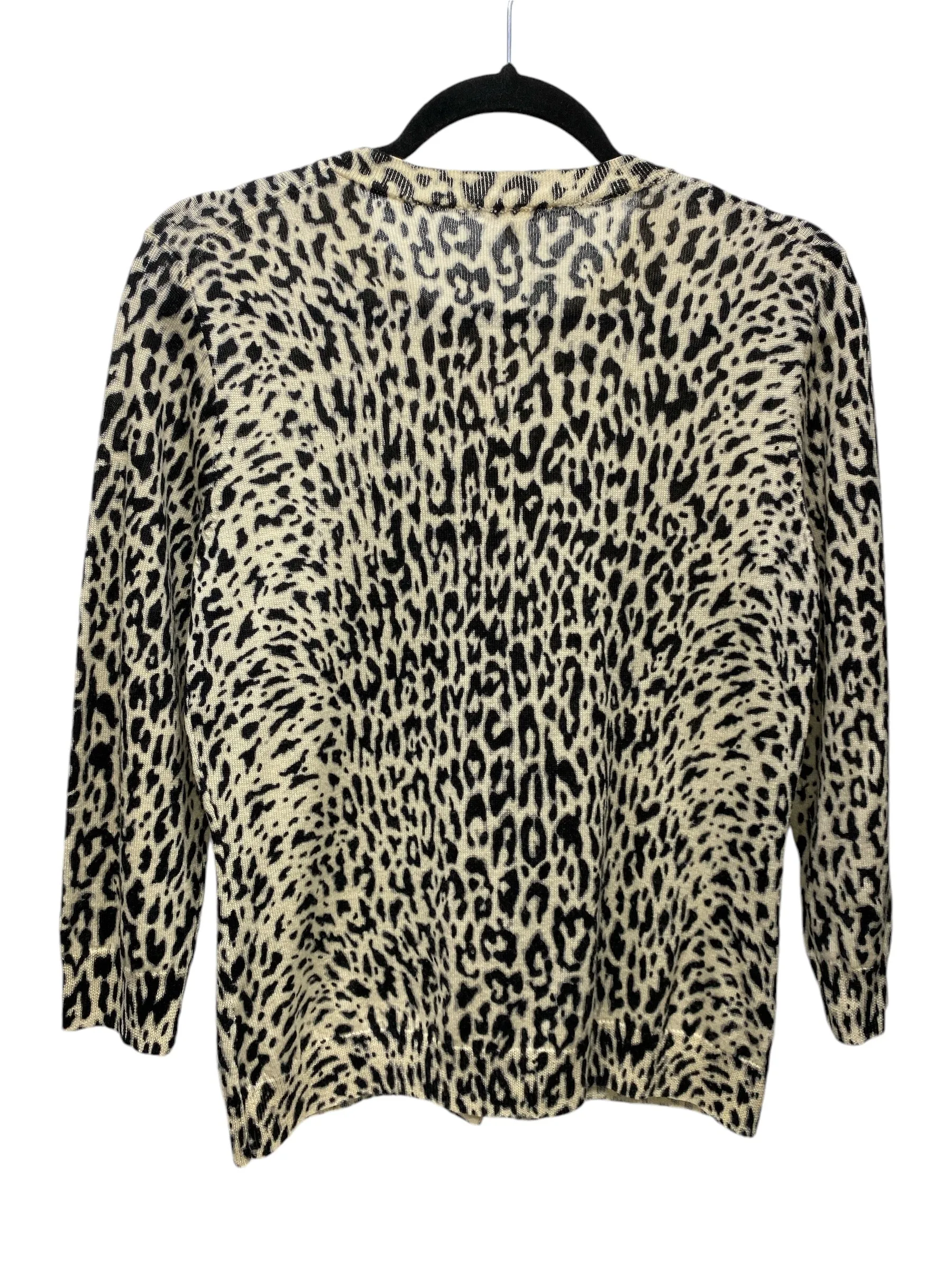 Cardigan By J. Crew In Animal Print, Size: M
