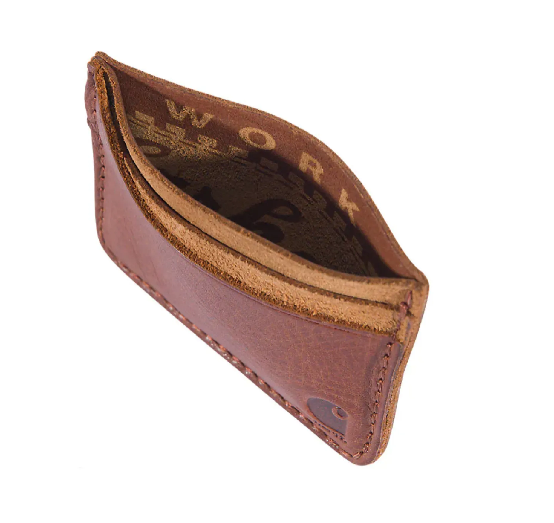 Carhartt Men's Patina Leather Front Pocket Logo Wallet