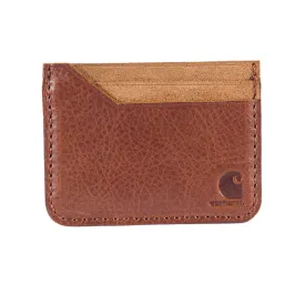 Carhartt Men's Patina Leather Front Pocket Logo Wallet