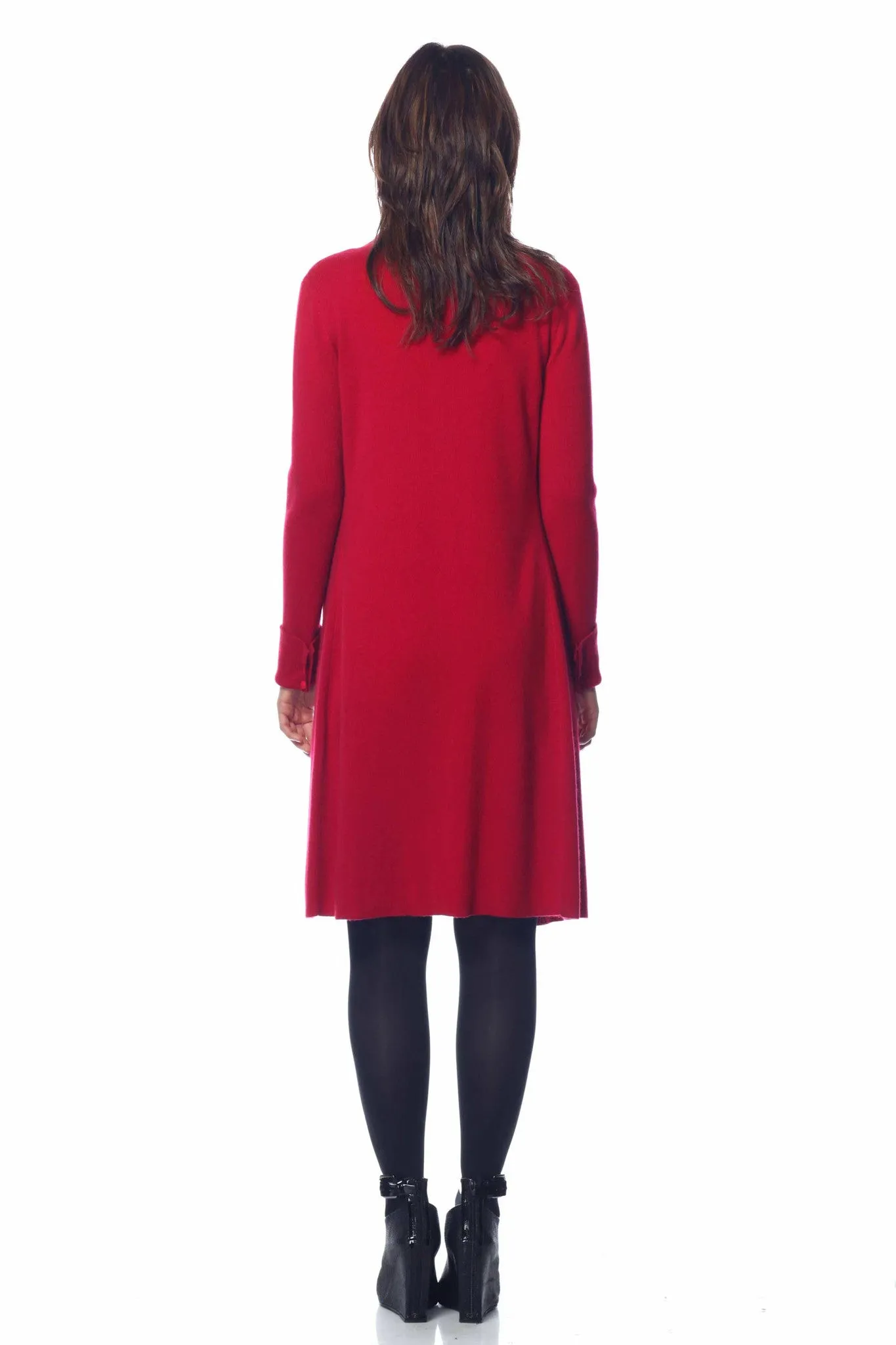 Catherine Convertible 100% Cashmere Dress/Cardigan - Black