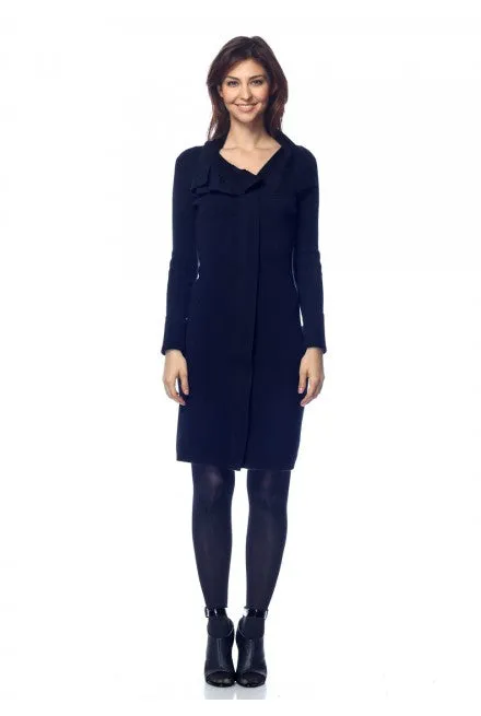Catherine Convertible 100% Cashmere Dress/Cardigan - Black