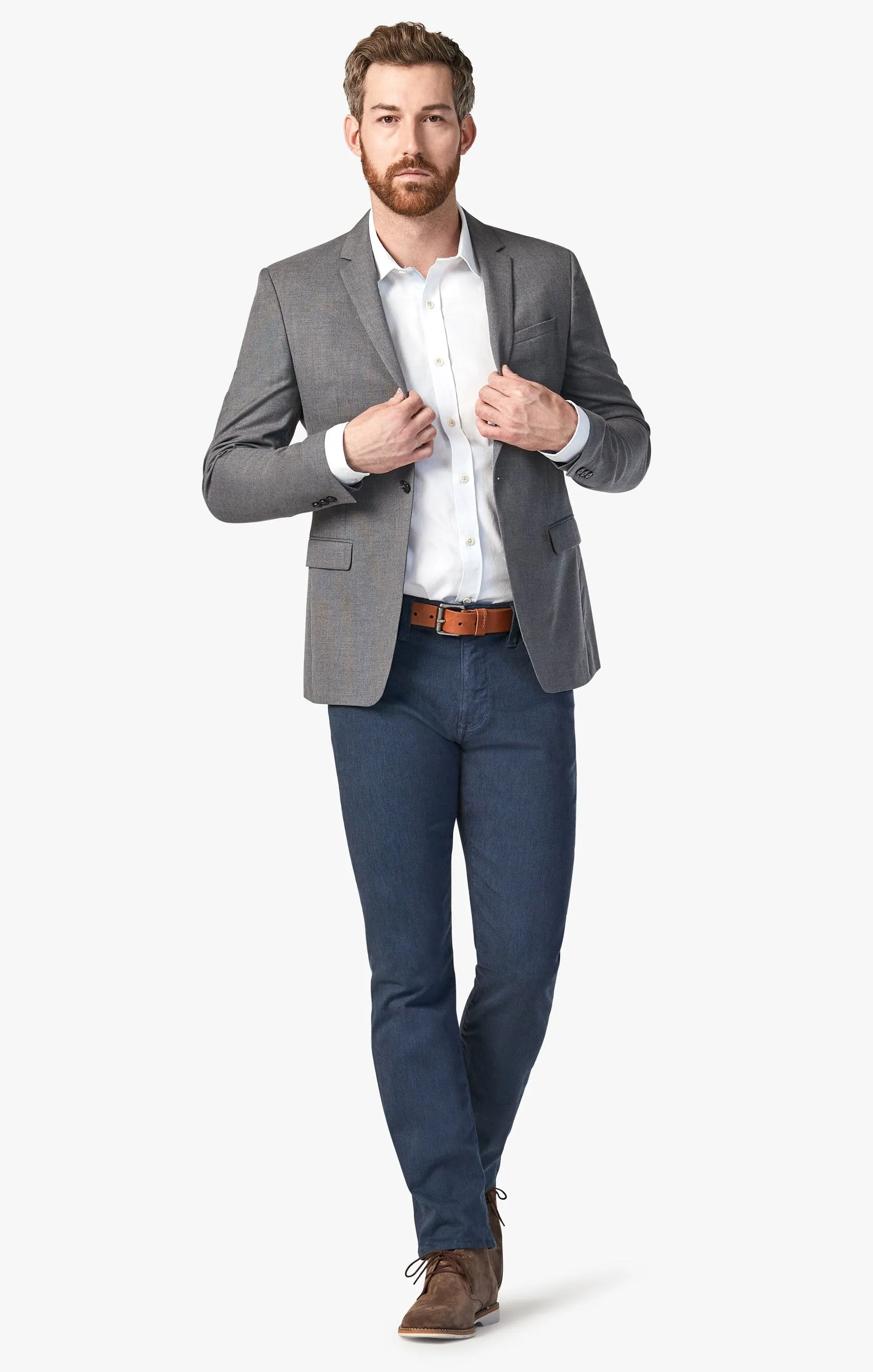 Charisma Relaxed Straight Pants In Insignia Blue Diagonal
