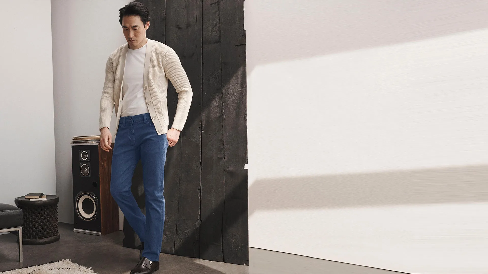 Charisma Relaxed Straight Pants In Insignia Blue Diagonal